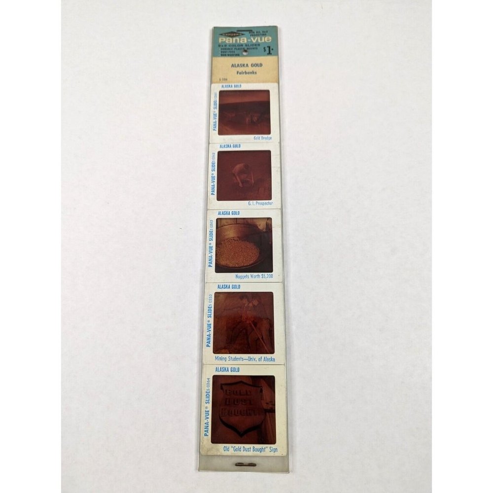 Vintage Sawyers GAF Pana-Vue Slides Alaska Gold Rush Fairbanks‎ Lot of 5 S026